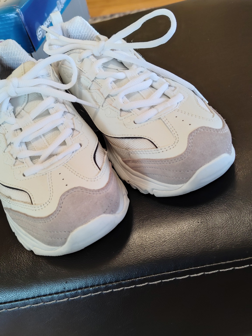 Skechers D'Lites, size 8, White & Tan - Picture 9 of 9